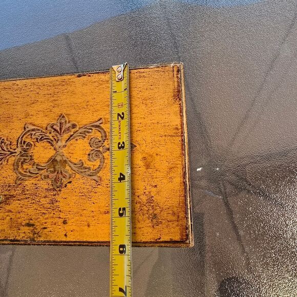 Vintage Florentine Style Gold Gilted Jewelry Storage Music Box - Picture 14 of 15